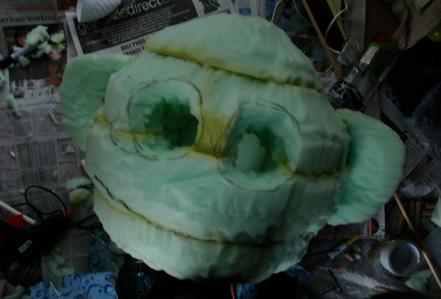 Pinky's Skull This is Pinky's skull before skin is applied.