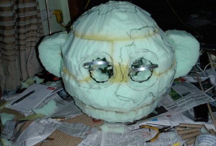 Pinky's Skull This is Pinky's Skull before skin is applied.