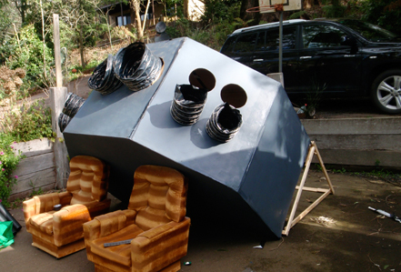 Spaceship This is the unfinished space ship just lazing around.