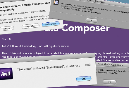 Avid Crashes Once Again Avid Crashes Once Again
