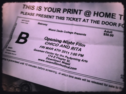 Chico & Rita Ticket